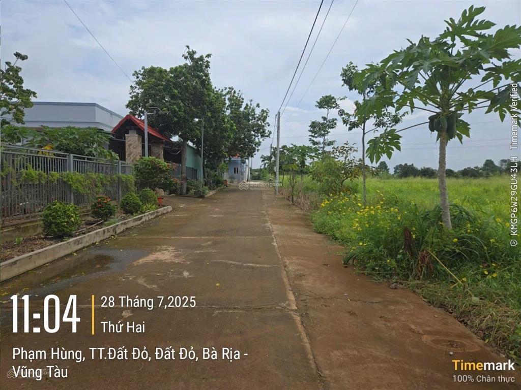 Thị trấn đất đỏ thích hợp an cư, kd lưu trú, xây nhà vườn. bán kính 2km chợ, trường học, kcn...