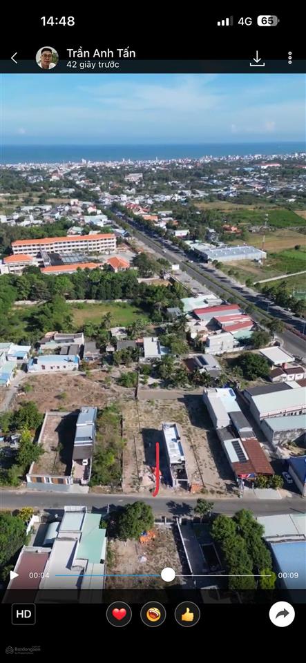 Chi 1ty8 sở hưu lô đất mặt tiền đường, trung tâm thị trấn phước hải cách biển chỉ 2km