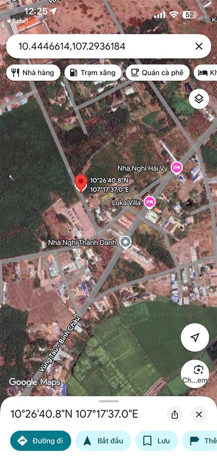 Đất cách biển 2,5km. mt đường nhựa 1,3ty dt 117m2 sẵng 80 thổ cư.