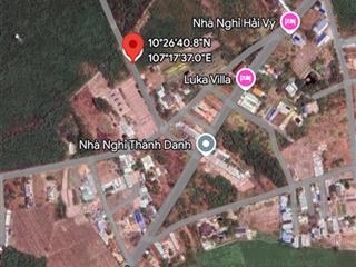 Đất cách biển 2,5km. mt đường nhựa 1,3ty dt 117m2 sẵng 80 thổ cư.