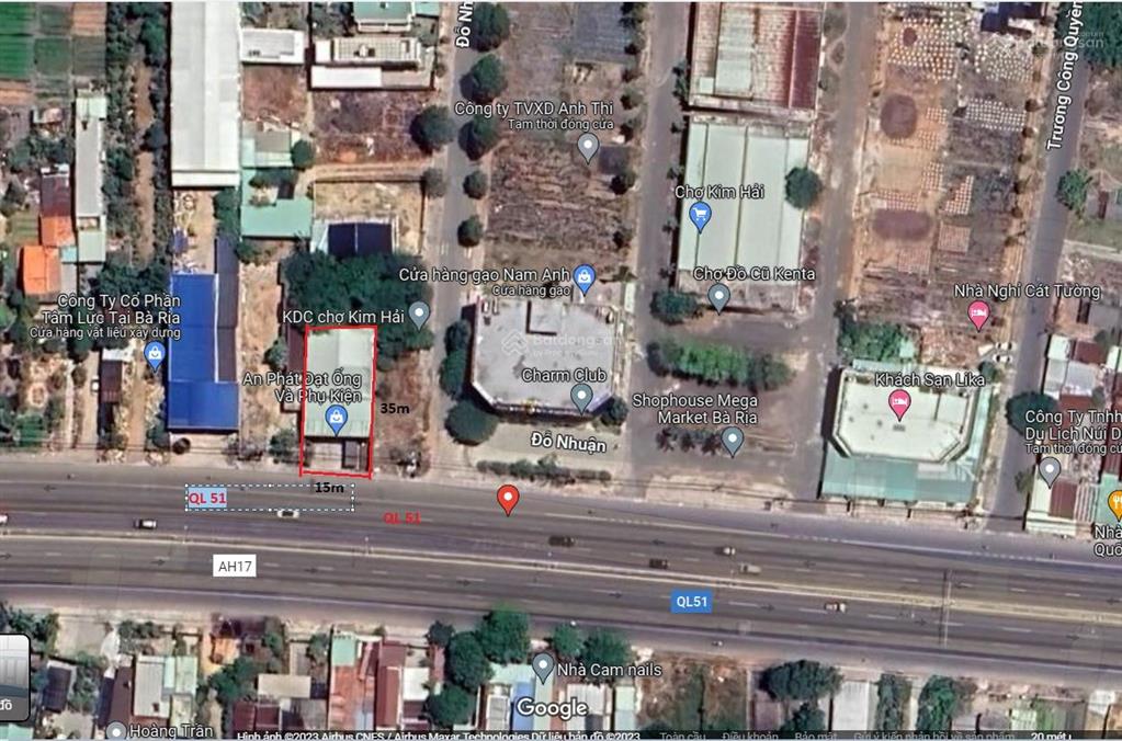 Bán nhà xưởng 15x35m đầy đủ công năng, văn phòng, cẩu trục, giá 9.5 tỷ, mặt tiền ql51, kim dinh br