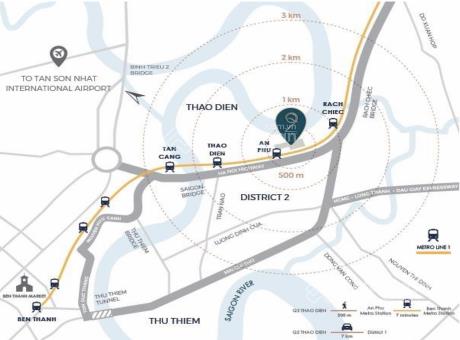 Công ty kashome  chuyên bán q2 thảo điền, sổ hồng, view sông, căn nổi bật trong dự án