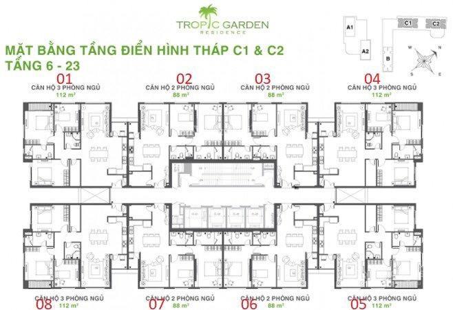 Cty kashome | chuyên tropic garden  chỉ 9,2 tỷ cho căn 3pn view sông  hàng hiếm khó tìm