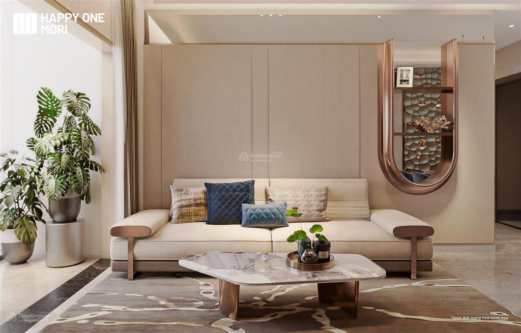 Happy one mori 3pn  2wc giá 3,32 tỷ bán đợt 1 với ck hơn 12,5%, view sân golf và sông sài gòn