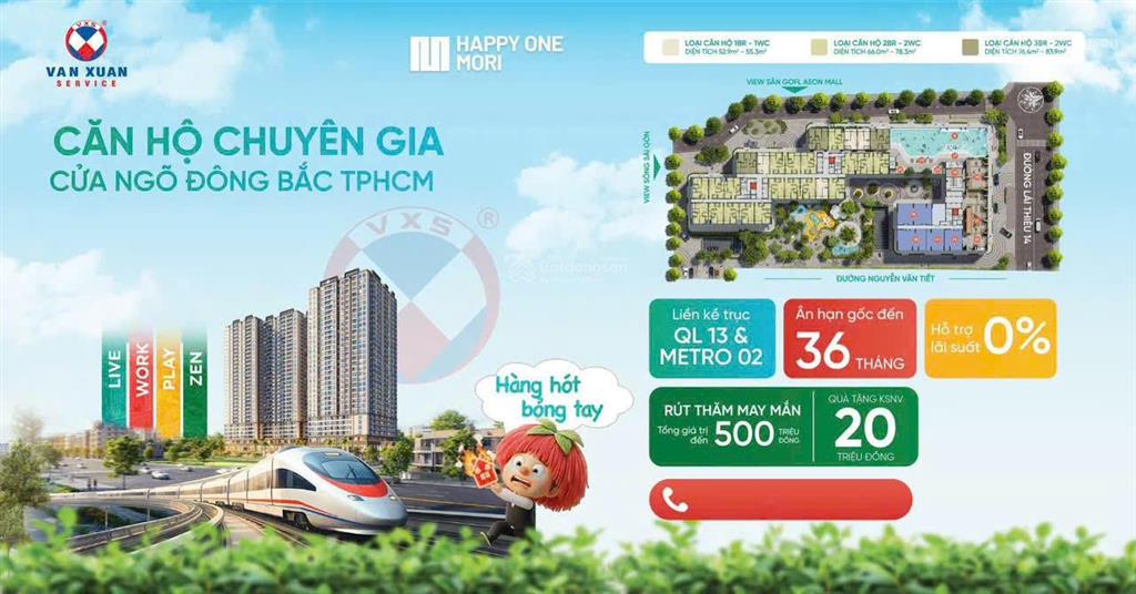 Căn hộ nội bộ happy one mori căn 2pn giá 2,7 tỷ, hỗ trợ hồ sơ chuyển nhượng