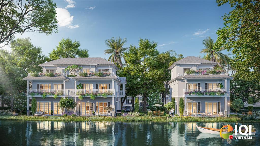 Suất ngoại giao biệt thự khoáng nóng onsen villa 2 mặt tiền sông, trực tiếp cđt eco park