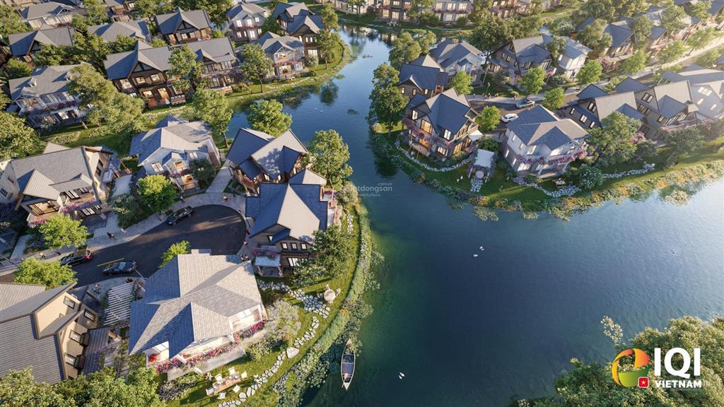 Suất ngoại giao biệt thự khoáng nóng onsen villa 2 mặt tiền sông, trực tiếp cđt eco park