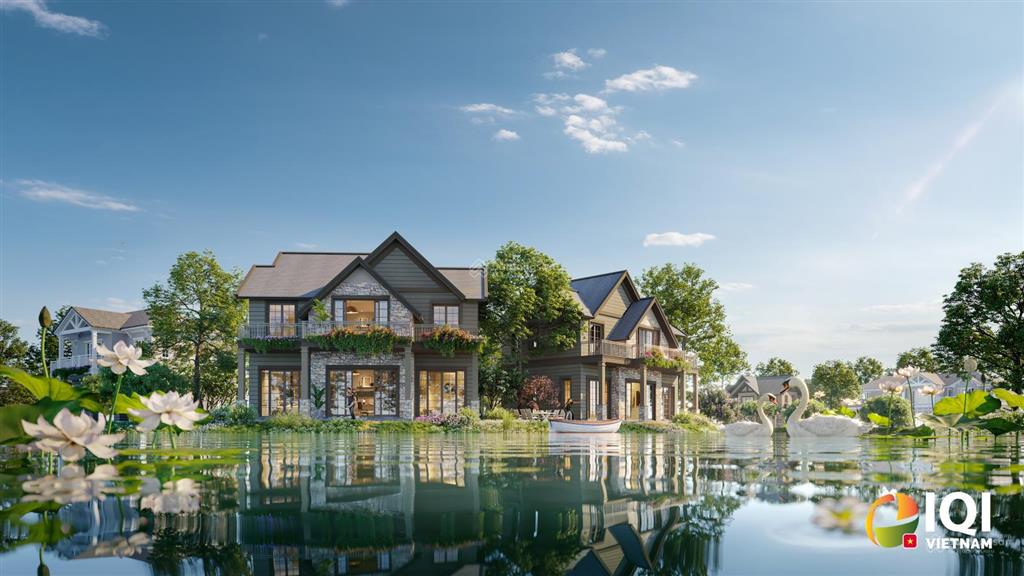 Suất ngoại giao biệt thự khoáng nóng onsen villa 2 mặt tiền sông, trực tiếp cđt eco park