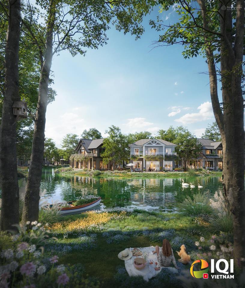 Suất ngoại giao biệt thự khoáng nóng onsen villa 2 mặt tiền sông, trực tiếp cđt eco park