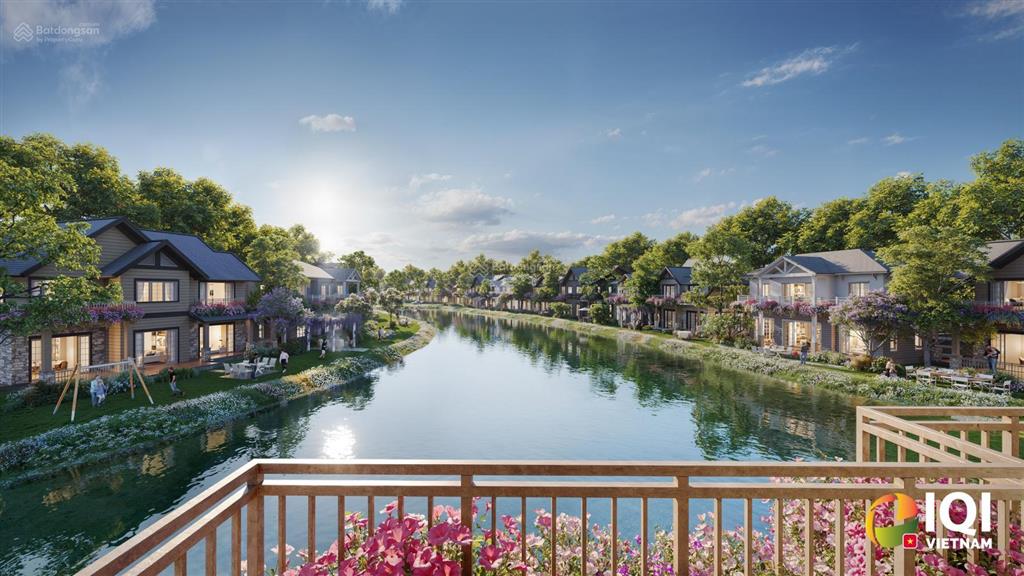 Suất ngoại giao biệt thự khoáng nóng onsen villa 2 mặt tiền sông, trực tiếp cđt eco park