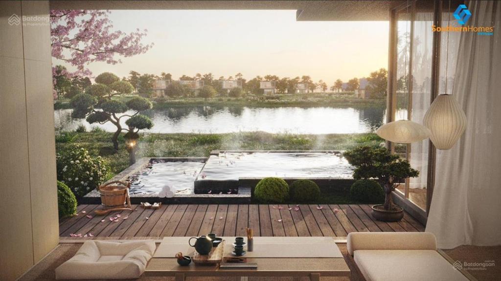 Suất ngoại giao biệt thự khoáng nóng onsen villa 2 mặt tiền sông, trực tiếp cđt eco park