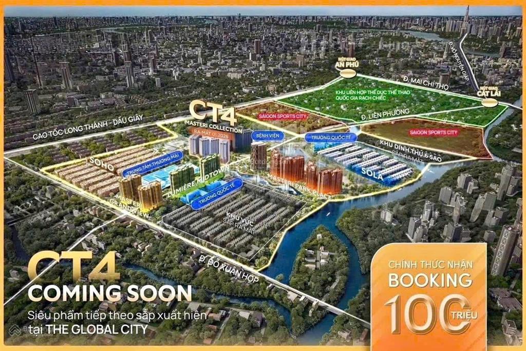 Suất ngoại giao chiết khấu 18% căn hộ global city ct4, ct5 chọn căn ưu tiên.  trực tiếp cđt.