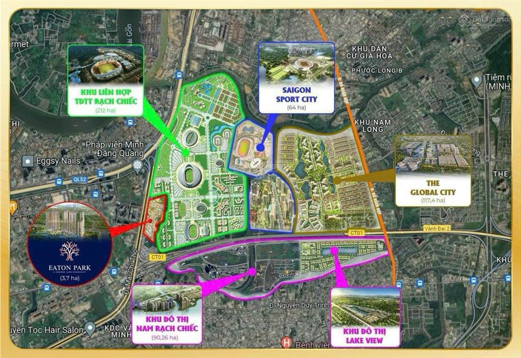 Suất ngoại giao ck 18% biệt thự sola compound 3 mặt sông tại global city.  trực tiếp cđt