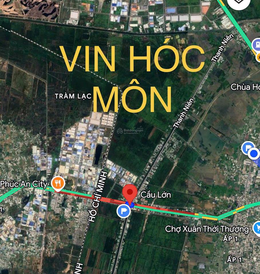 Chỉ 3.9 tỷ sở hữu 496.7m2 đất mặt tiền gần 10m cạnh vin hóc môn