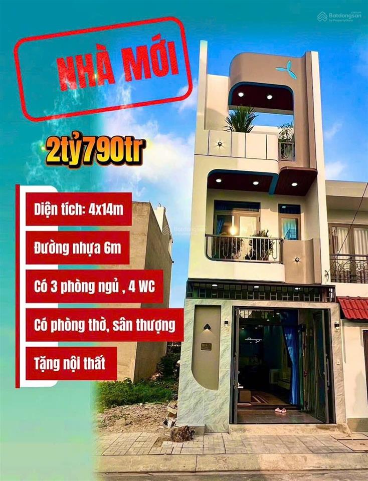 Bán nhà chính chủ, nhà mới 1 trệt, 2 lầu + sân thượng, 3pn tại kdc cát tường phú sinh