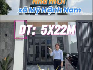 Bán nhà đường giồng lớn gần chợ mỹ hạnh, nhà mới đẹp dt 5x22m, shr hỗ trợ ngân hàng