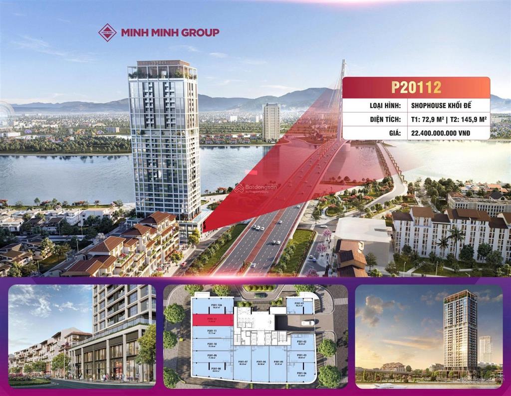 P20112 shophouse panoma 2 | 218,8m2 sở hữu lâu dài | vị trí kinh doanh đắt giá bên sông hàn