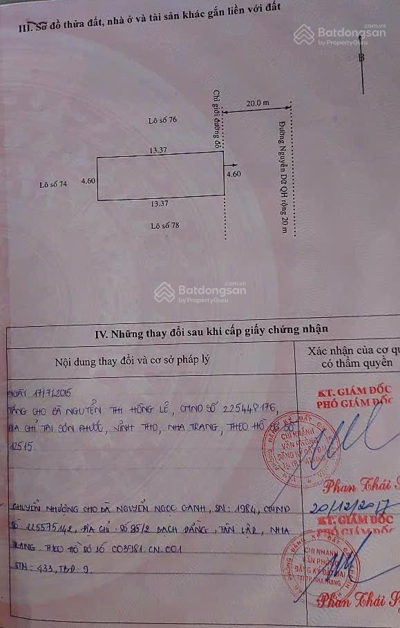 Bán đất mặt tiền gần biển nha trang, gần bến du thuyền quốc tế  đường nhựa rộng 20m  5,6 tỷ
