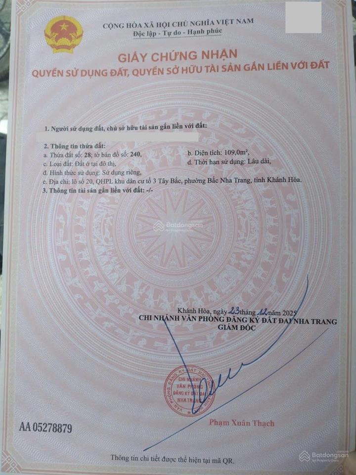 Bán nhà 2 tầng đường 10m, vị trí trung tâm phường bắc nha trang, cách 2/4 chỉ 30m  giá 6,8 tỷ