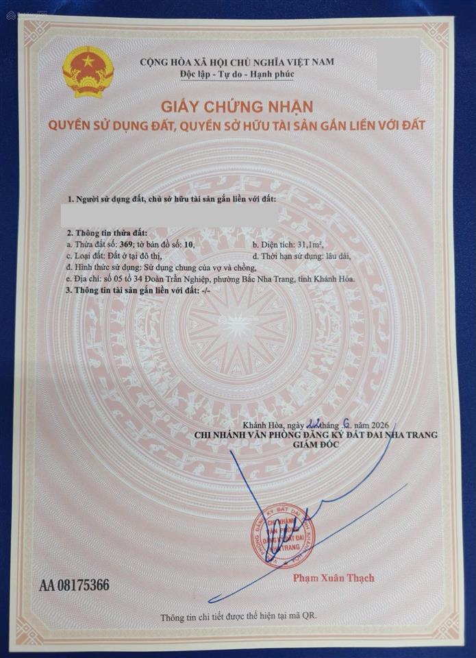 Nhà cấp 4 cách biển 2 phút hẻm ô tô 5m chỉ 3,28 tỷ tại phường bắc nha trang