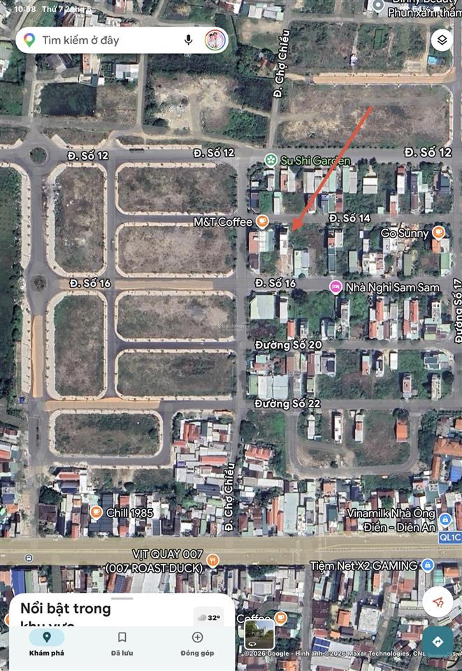 Hàng hiếm! bán lô đất đẹp  đường rộng 13m tại kđt phú ân nam 2  120m2 (rộng 6m)