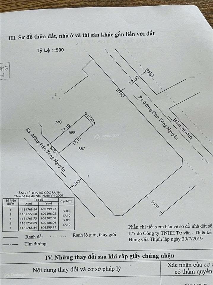 Bán đất khu dc phúc an giá 5,5 tỷ. mặt tiền đào tông nguyên, nhà bè