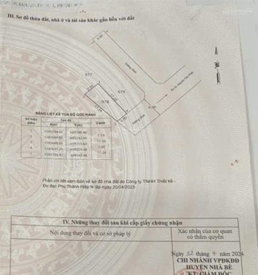 Bán đất khu dc phúc an giá 5,5 tỷ. mặt tiền đào tông nguyên, nhà bè