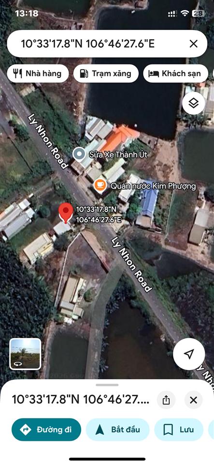 Bán gần 1.000m2 đất mặt tiền đường lý nhơn  xã an thới đông  cần giờ  tphcm vị trí đắc địa