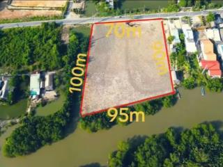 Bán đất view sông mặt tiền lý nhơn, xã an thới đông, cần giờ  7.000m2 (có 2.700m2 thổ  ngang 70m)