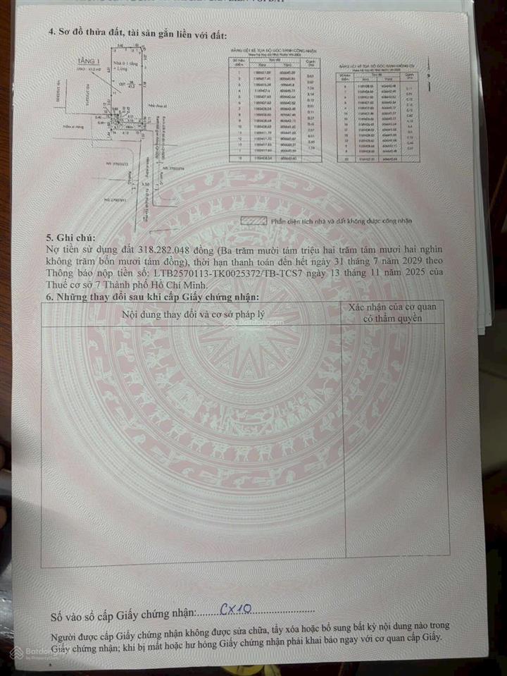 Bán nhà hẻm 270 huỳnh tấn phát quận 7 giá chỉ 4,9 tỷ tl
