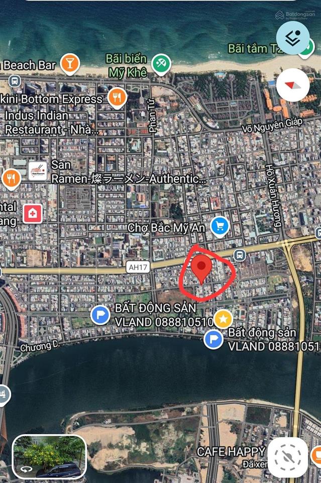 Bán đất đường hoài thanh dt 215m2 ngang 10,3m gần dự án tổ hợp khán đài pháo hoa cách sông hàn 300m