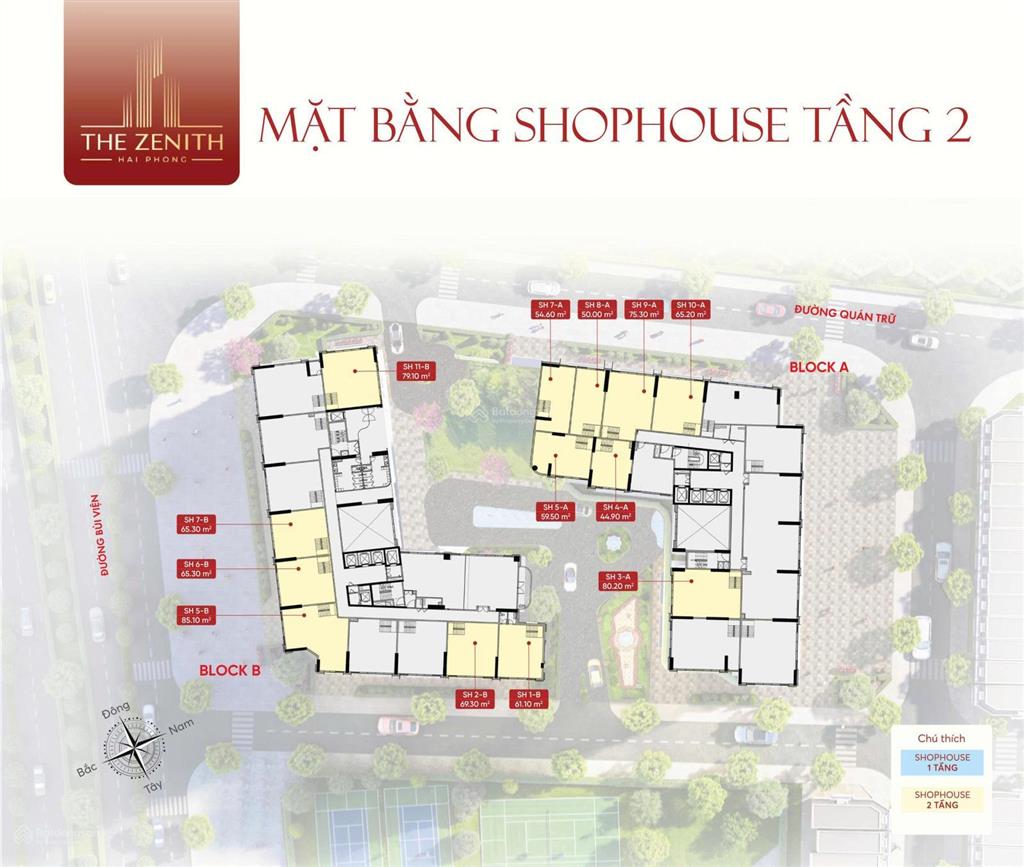 Bán shophouse chung cư the zenith hải phòng, 3,918 tỷ, 90m².