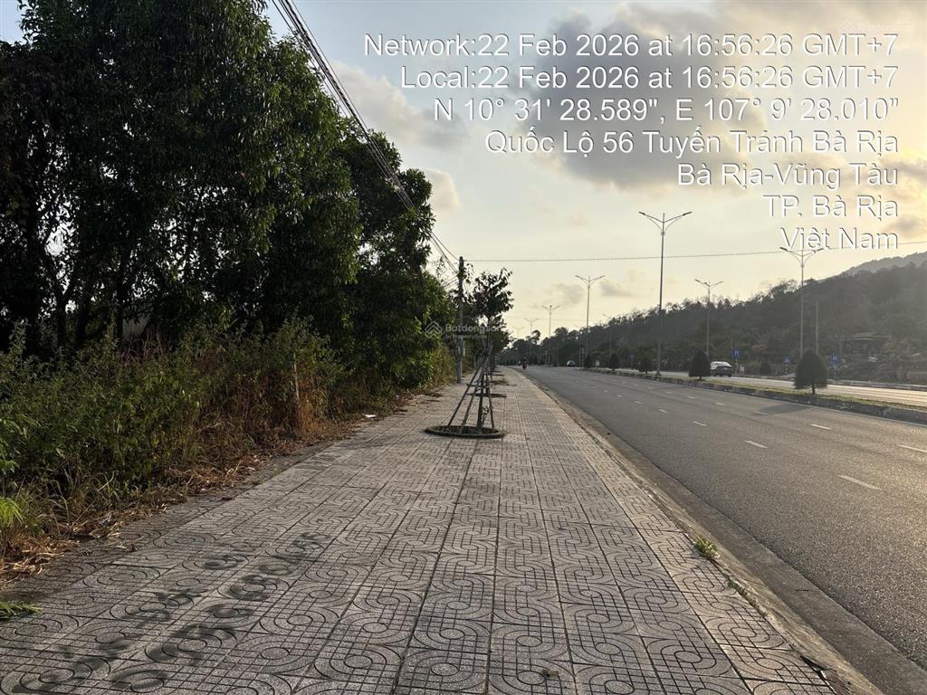 Bán lô đất mặt tiền đường tránh ql56 phường long hương, tp. hcm (bà rịa cũ). 1541m2 giá 16tỷ