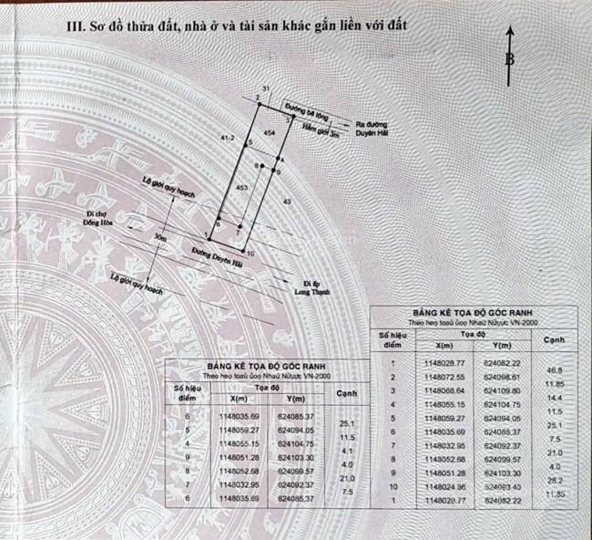 Bán đất mặt tiền đường duyên hải long hòa, cần giờ. dt 553m2 (204m thổ cư)