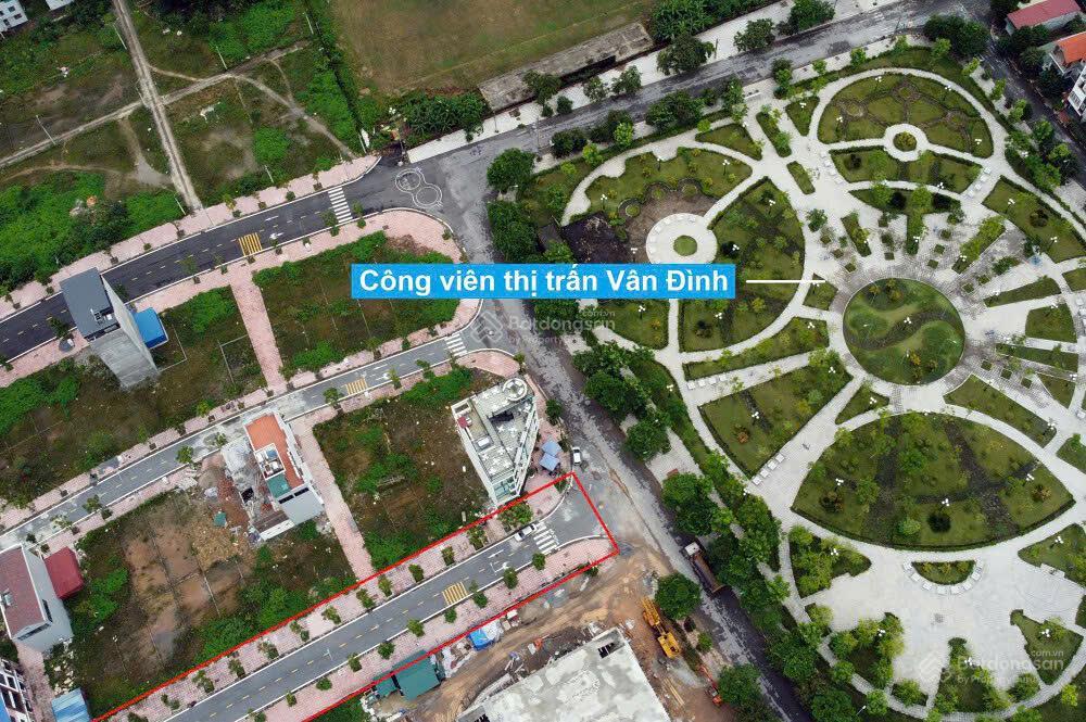Bán đất đấu giá 107,5 m² x 5m mặt tiền trung tâm thị trấn vân đình, ứng hòa, hà nội, giá 61tr/m2