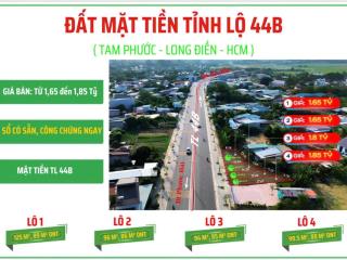 Đất mặt tiền đường tl 44b, xã tam an, huyện long đất, diện tích 135 m², giá chỉ 1,65 tỷ