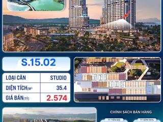 Bán nhanh căn studio+ tầng 15  có bồn tắm sịn  view biển, pháo hoa, rẻ nhất thị trường