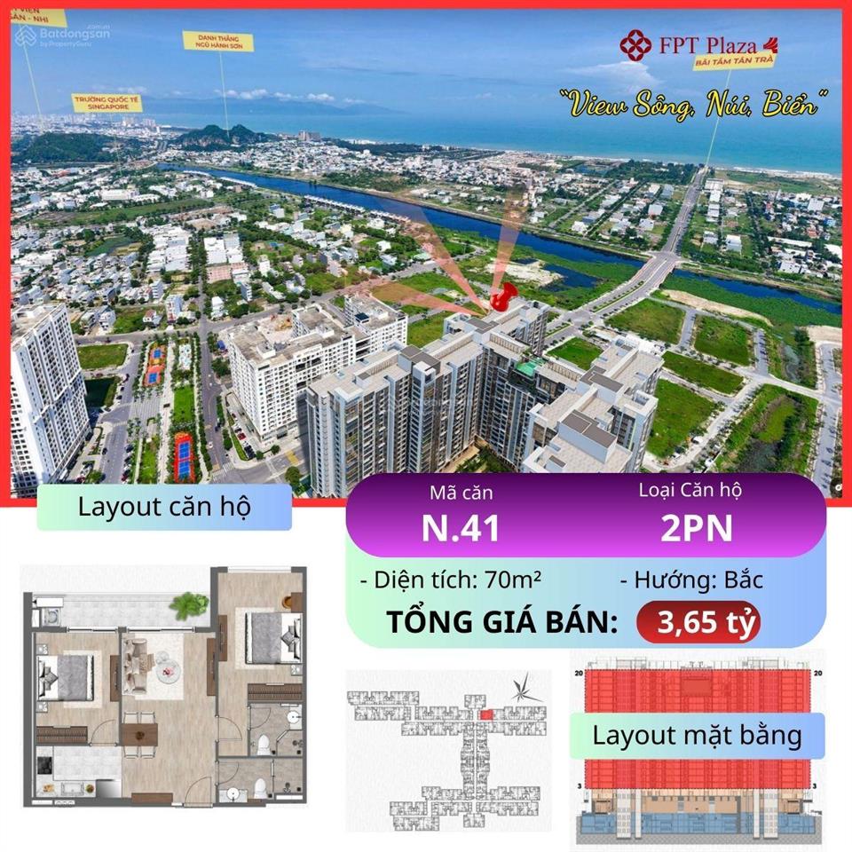 Plaza 4  mã n41 view sông núi biển 2pn 70m² giá tốt 3,65 tỷ | xem thêm 5+ căn f4 rẻ nhất tt