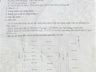 Bán nền đất 144m2 đường số 59 thuộc khu dân cư văn minh sông giồng phường an phú quận 2 tp hcm