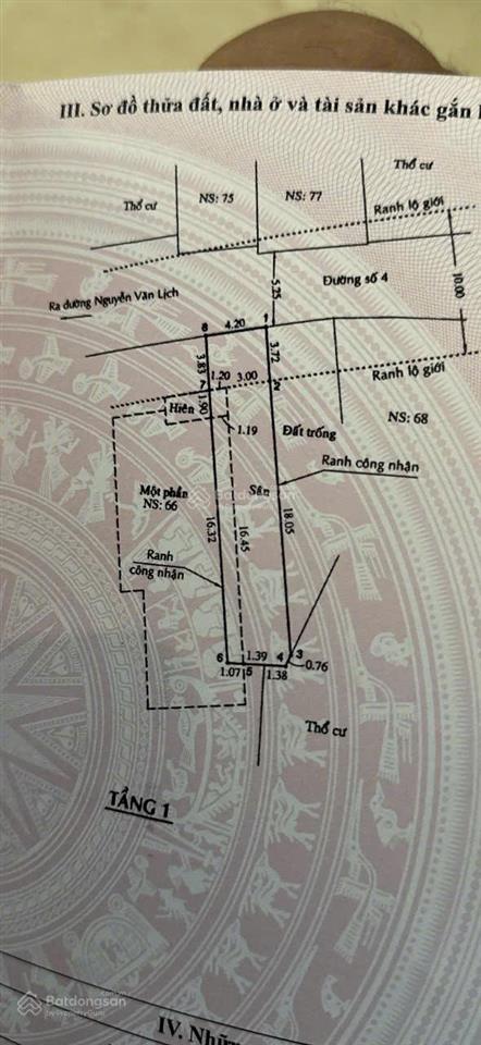 Bán nền đất 94m2 mặt tiền đường số 4 phường linh tây, thủ đức