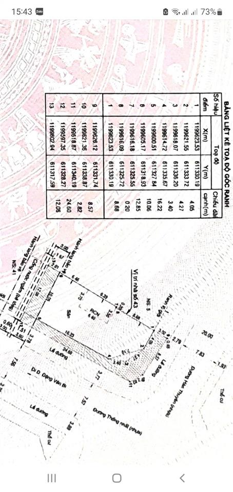 Bán lô đất 2 mặt tiền đường thống nhất  hàn thuyên, phường thủ đức