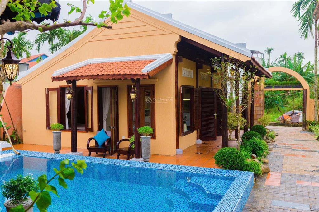 Tuyệt phẩm! villa view lúa siêu đẹp, sẵn hồ bơi và nội thất đang kinh doanh, hàng hiếm, giá đầu tư