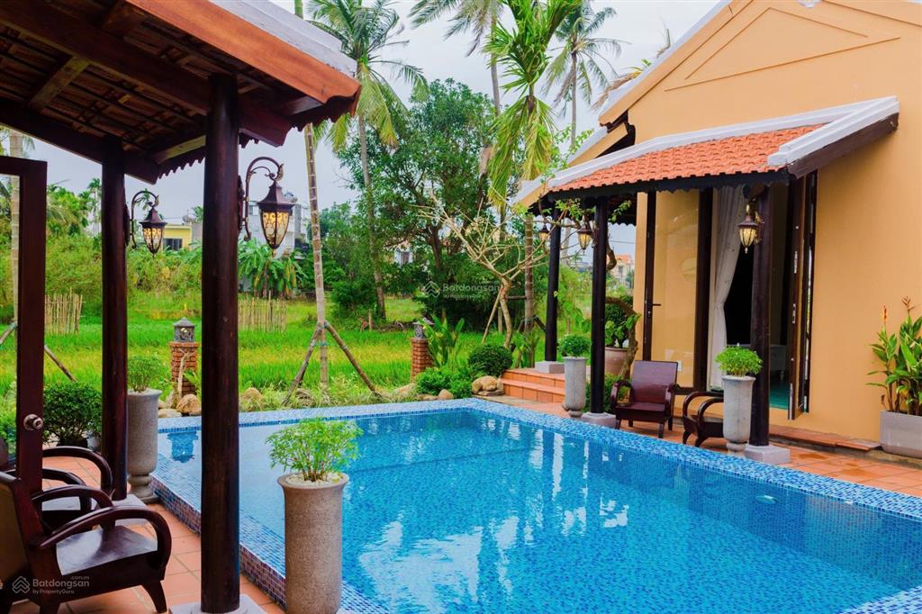 Tuyệt phẩm! villa view lúa siêu đẹp, sẵn hồ bơi và nội thất đang kinh doanh, hàng hiếm, giá đầu tư