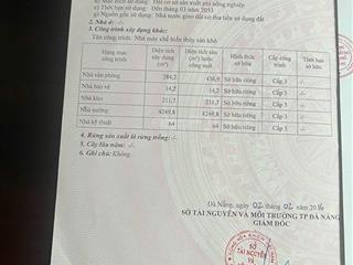 Hàng hiếm bà nà! nhà máy 15.158m², sẵn xưởng 4.250m², đường 7,5m container, tại hòa ninh 2 giá 40tỷ