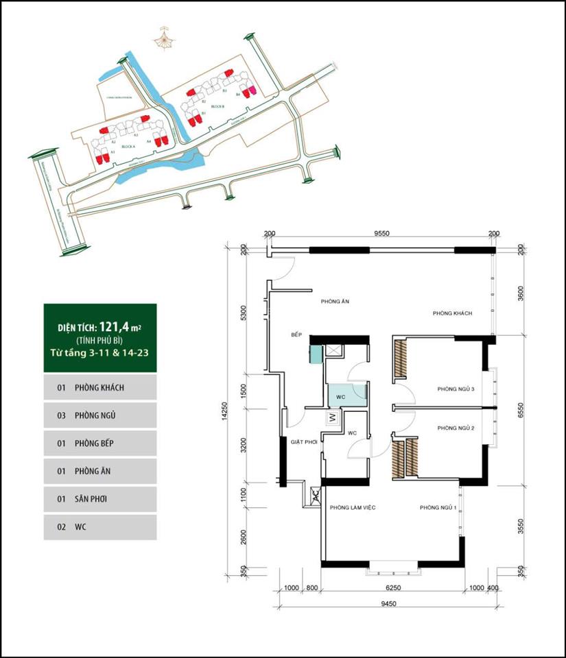 Chính chủ cần bán căn hộ hoàng anh gold house 121m2, căn góc 3pn.
