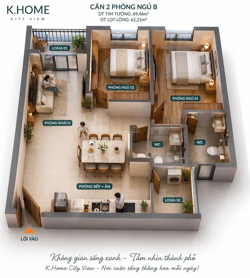 Nhận đăng ký chọn căn theo nguyện vọng (ko thu tiền) noxh k home city view