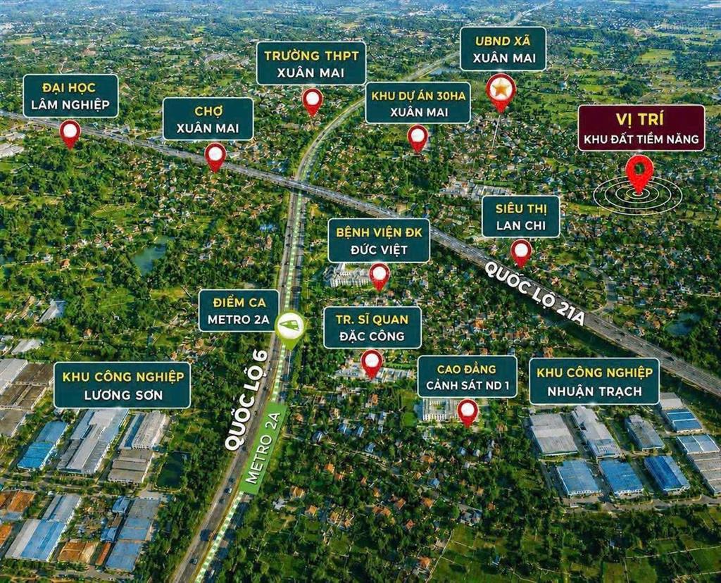 1,6 tỷ sở hữu 80m2 đất xuân mai, cách ngã tư chỉ 3km!