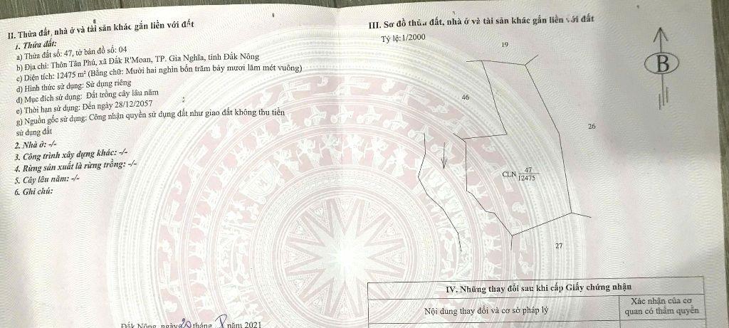 9,4ha đất rẫy kín gió, gần QL14 thuộc phường Nam Gia Nghĩa