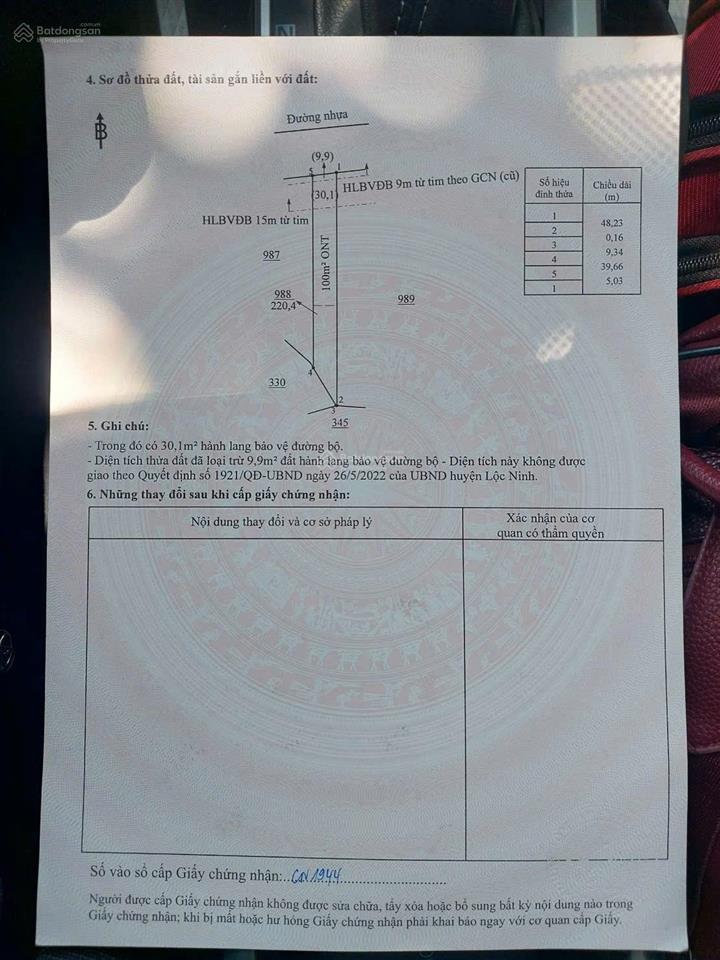 Bán lô đất lộc ninh, bình phước giá chỉ 239tr,  0898 847 ***