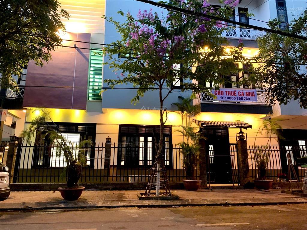 Cho thuê căn nhà 3 tầng góc 2 mặt tiền đường lương nhữ hộc, phường hòa cường, tp đà nẵng